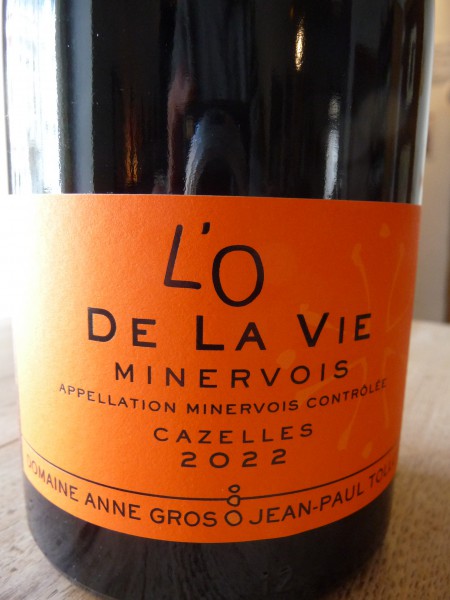 Minervois Cazelles rouge L'O de la Vie 2022